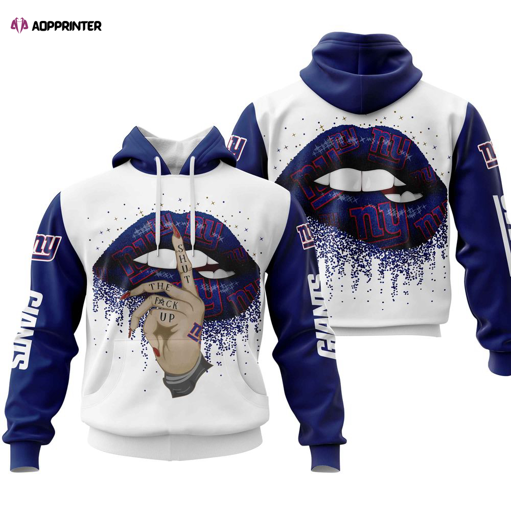 New York Giants Lips Hoodie, Gift For Men And Women