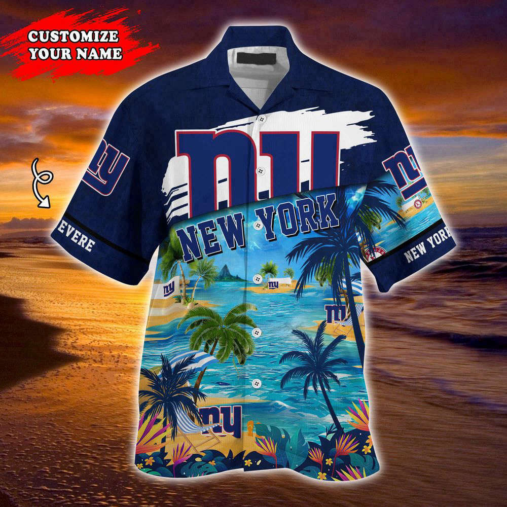 New York Giants NFL-Customized Summer Hawaii Shirt For Sports Fans