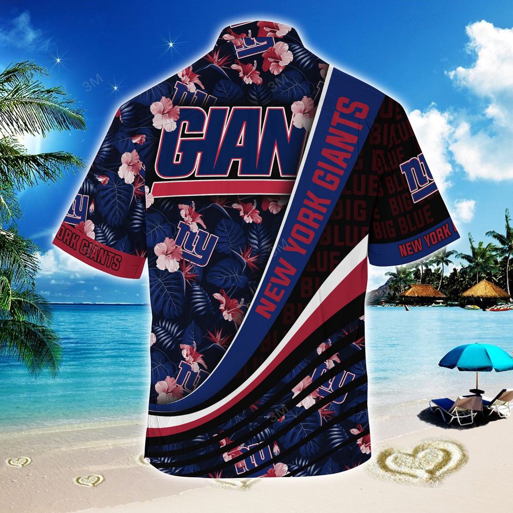 New York Giants NFL-Summer Hawaii Shirt With Tropical Flower Pattern For Men Women