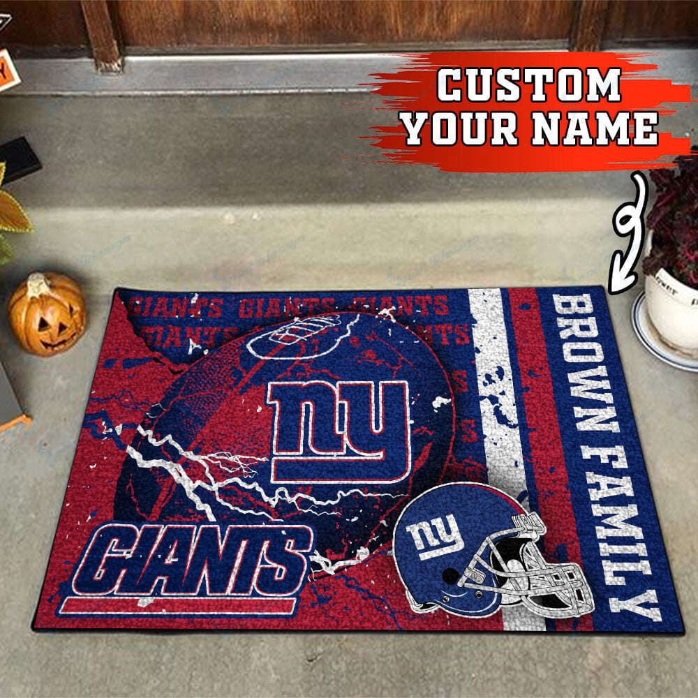 New York Giants Personalized Doormat, Gift For Home Decor