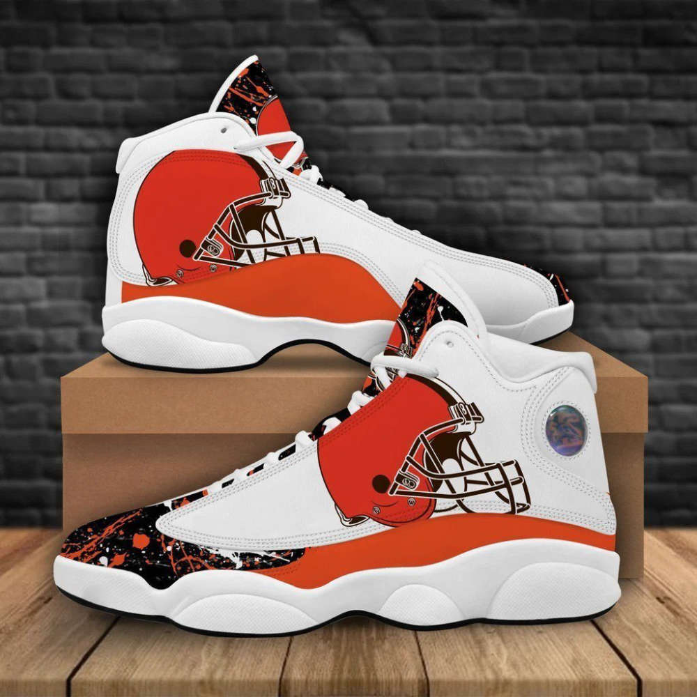NFL Cleveland Browns Air Jordan 13 Shoes For Men Women