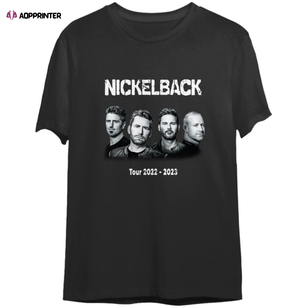 Nickelback Band Tour 2023 2Sides T-Shirt, Nickelback Get Rollin Album 2023 Tee For Men Women