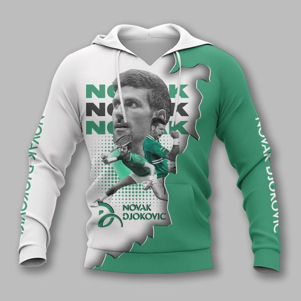 Novak Djokovic Printing  Hoodie, For Men And Women