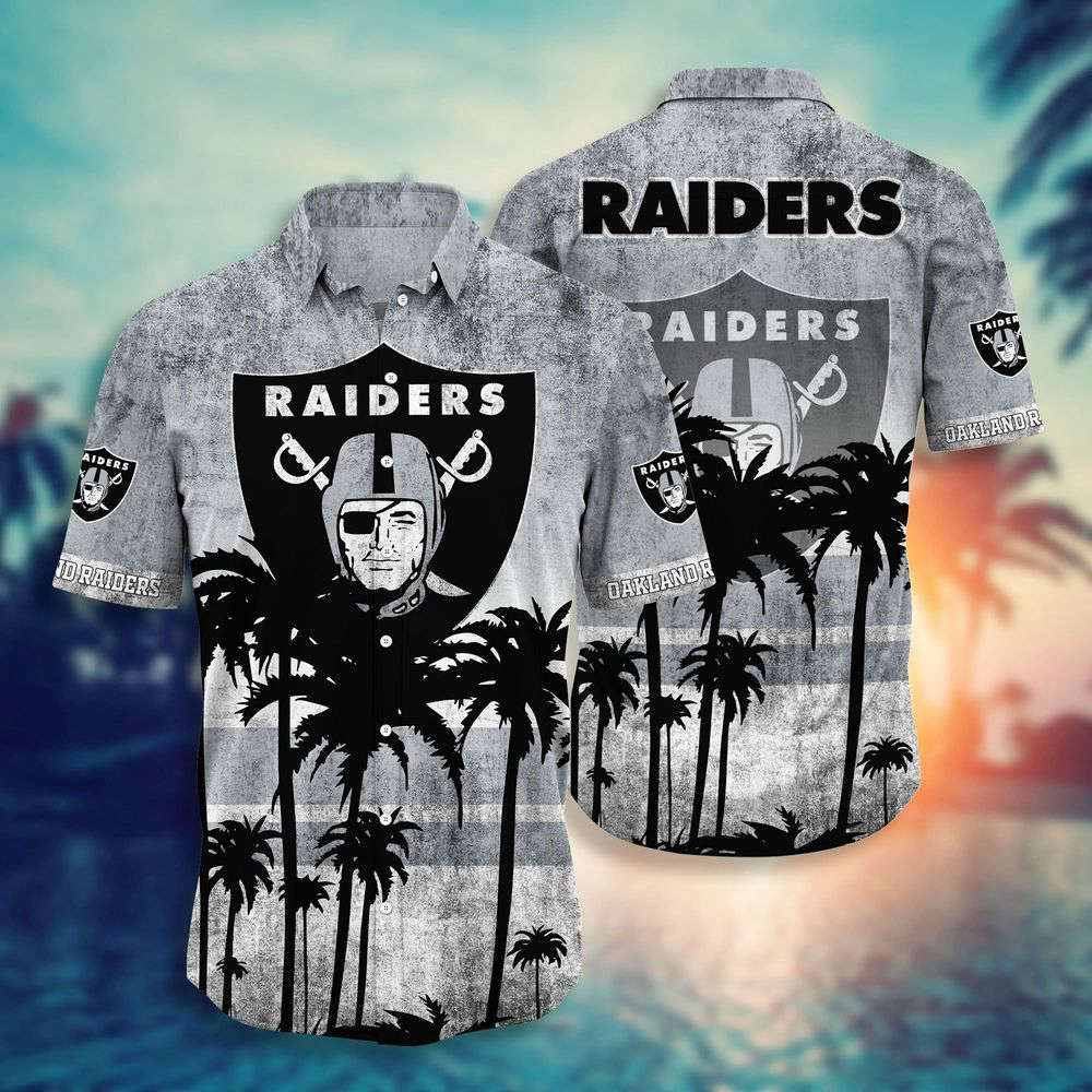 Oakland Raiders NFL-Hawaii Shirt Short Style Hot Trending Summer  For Men And Women