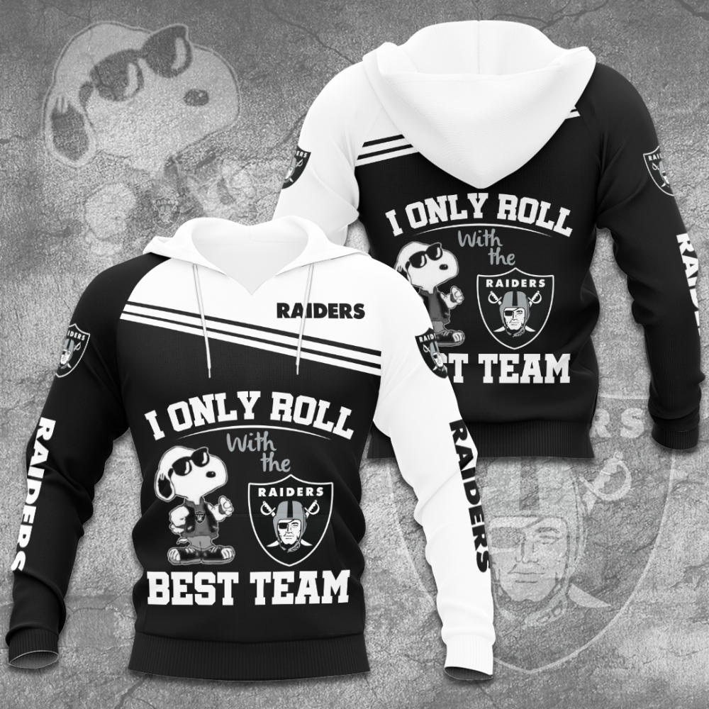 Oakland Raiders “Only Roll” 3D Hoodie, Gift For Men And Women