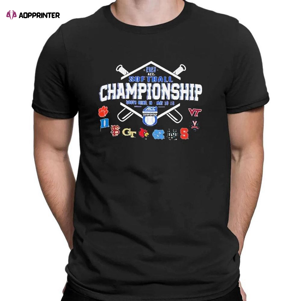 Official 2023 Ncaa Acc Softball Championship T-shirt For Men Women