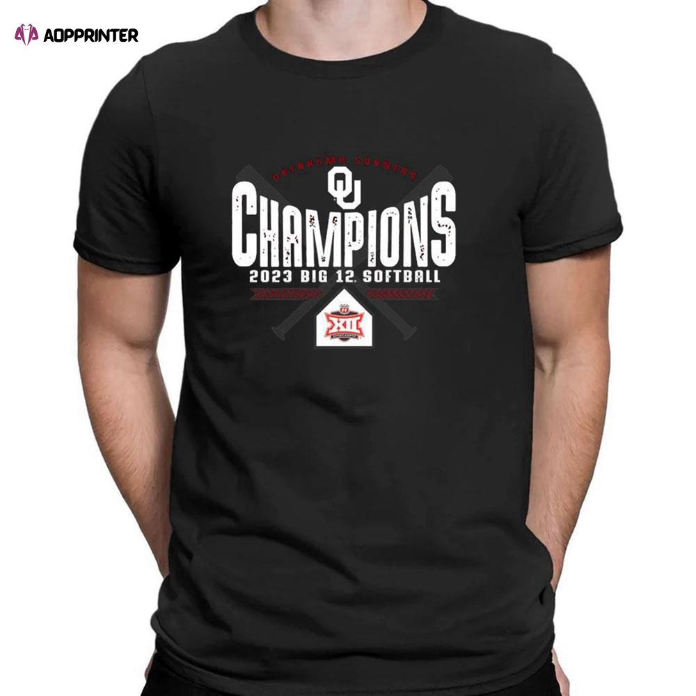 Oklahoma Sooners 2023 Ncaa Big 12 Softball Conference Tournament Champions T-shirt For Fans