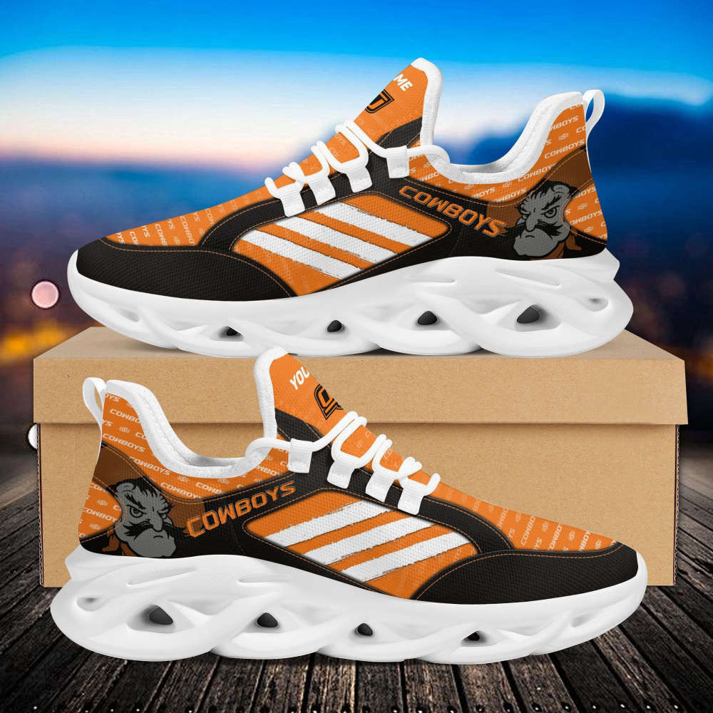 Oklahoma State Cowboys Custom Personalized Max Soul Sneakers Running Sports Shoes For Men Women