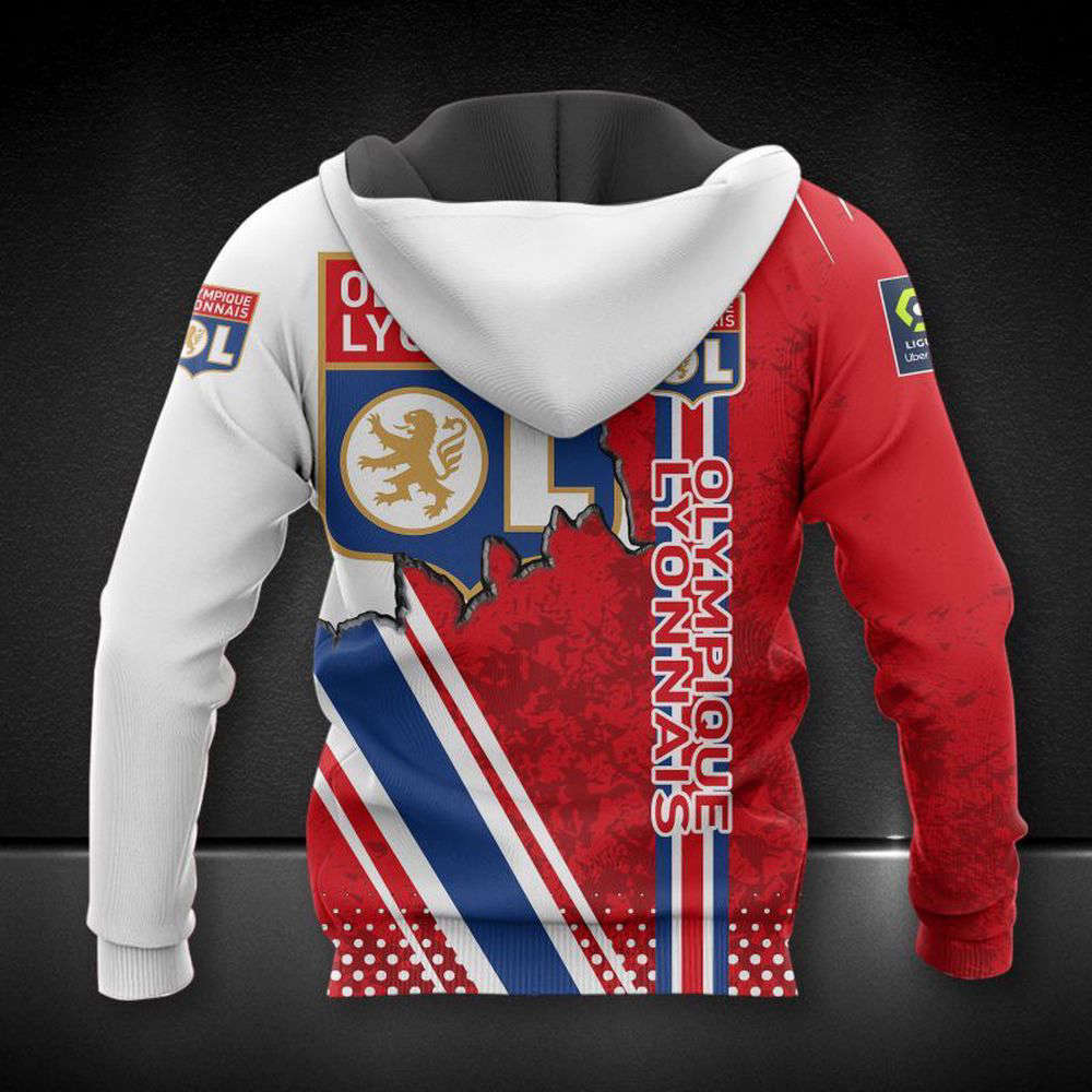 Olympique Lyonnais Printing  Hoodie, For Men And Women