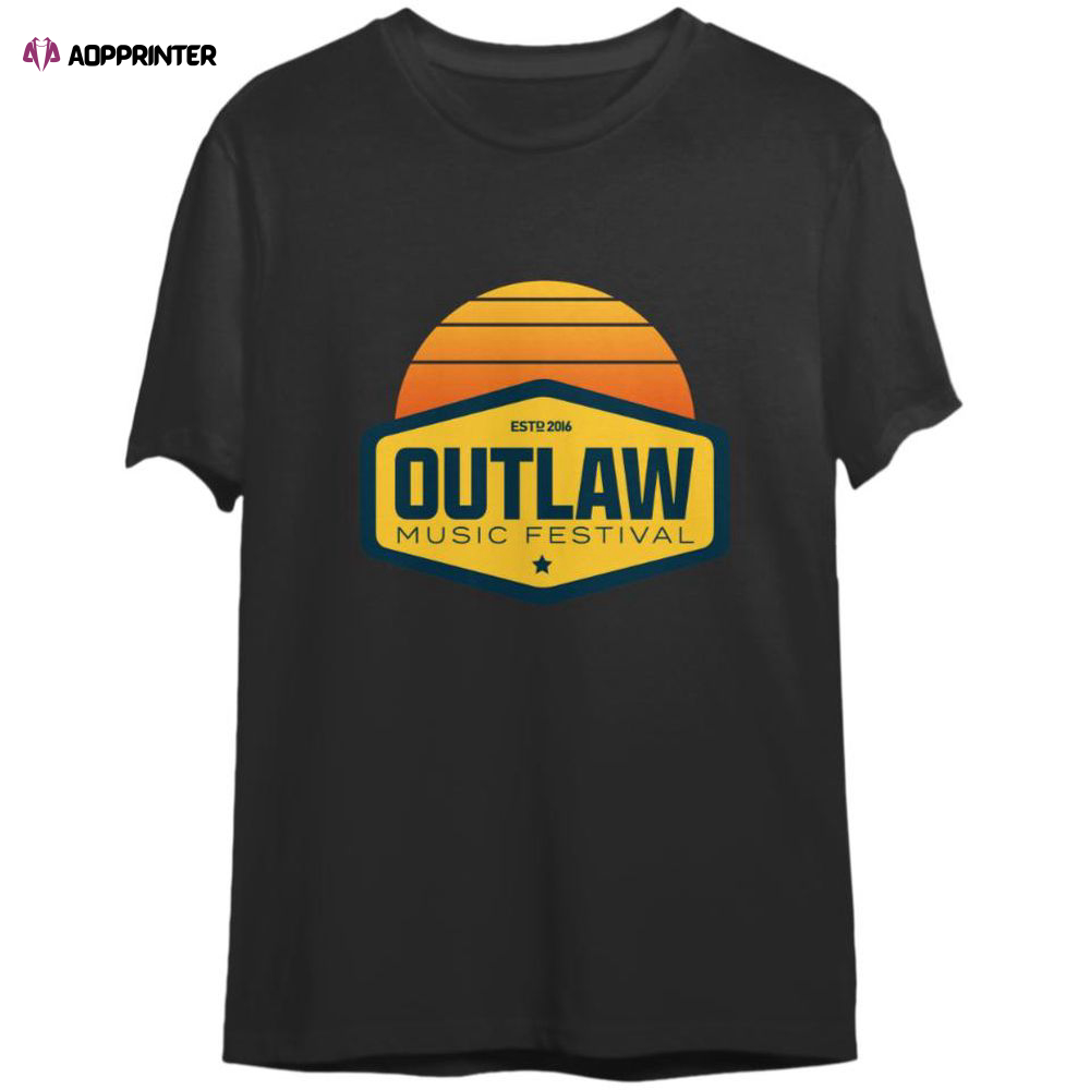 Outlaw Music Festival Tour 2023 Double sided T-Shirts, For Men And Women
