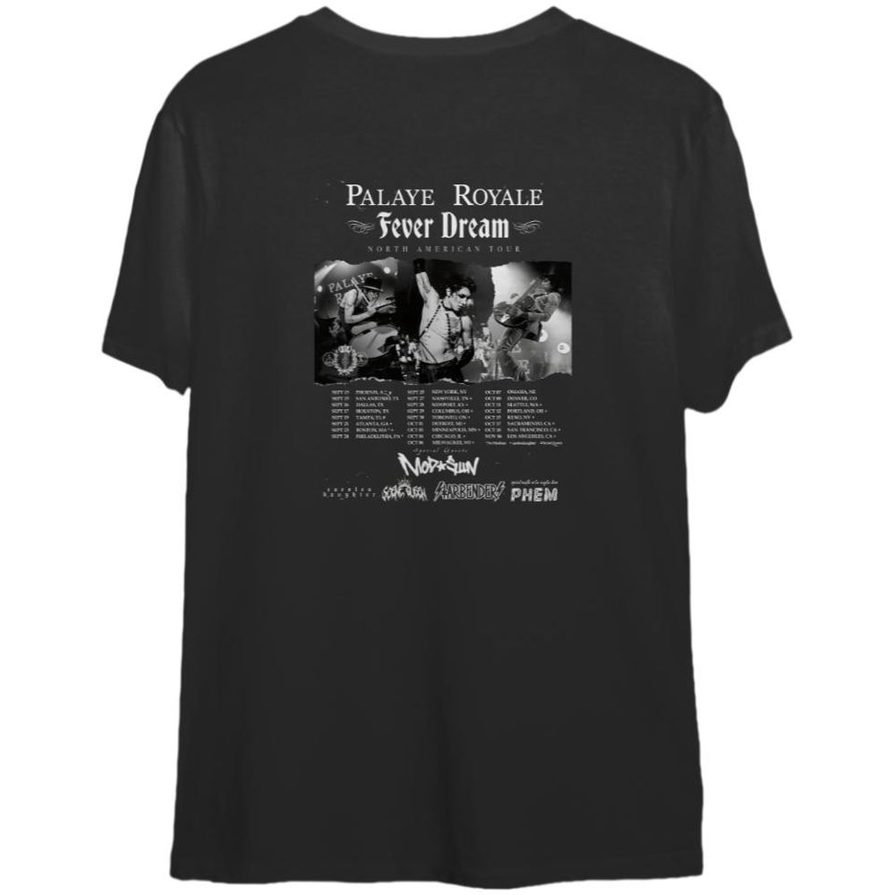 Palaye Royale 2023 Fever Dream North American Tour, Fever Dream Tour T-Shirt For Men And Women
