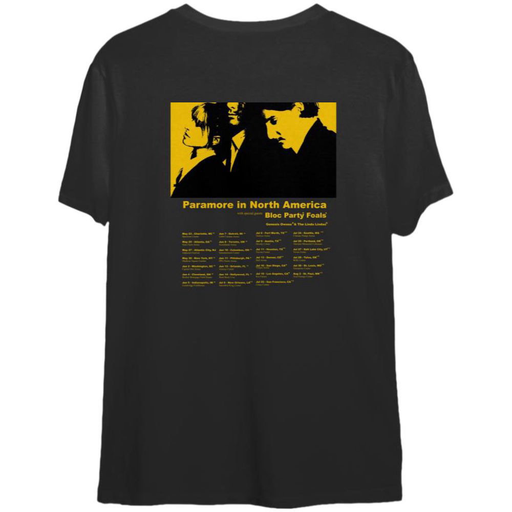 Paramore – 2023 Tour Dates, Paramore in North America Merch T-Shirt For Men And Women