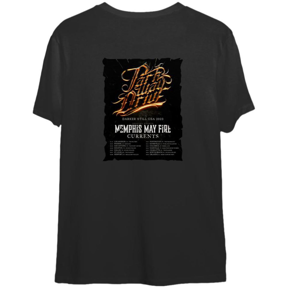 Parkway Drive Darker Still USA 2023 Tour T-Shirt  Parkway Drive Band Double Sided T-Shirt For Men And Women