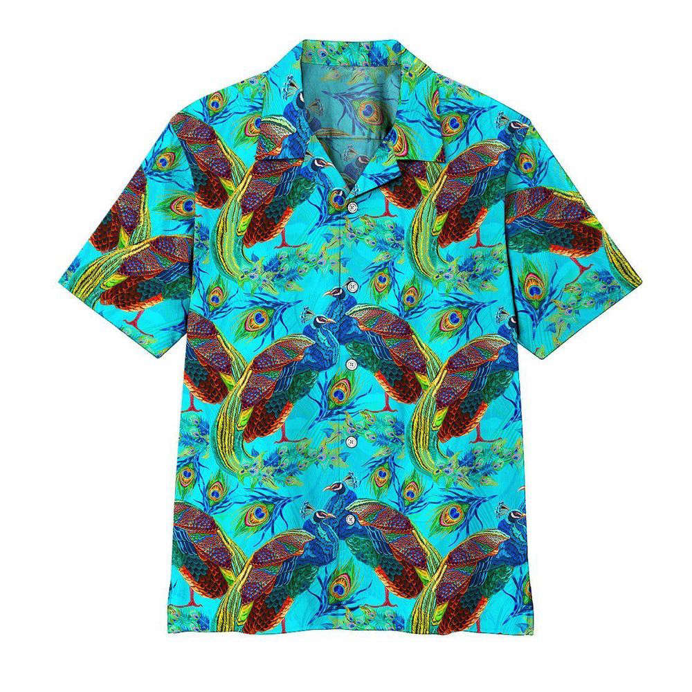 Peacock Custom Hawaiian Shirt, Gift For Men And Women