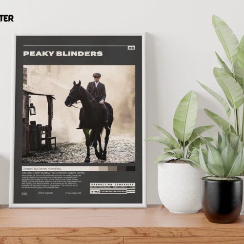 Peaky Blinders Poster, Cillian Murphy, Minimalist Tv Series Poster, For Home Decor