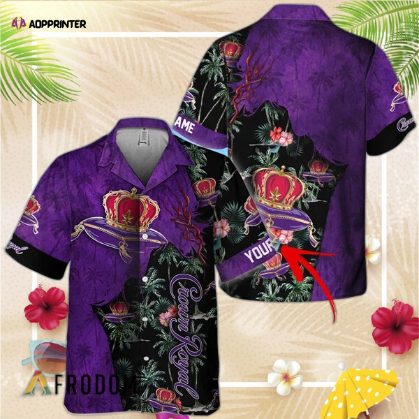 Polynesian Samoan Crown Royal Hawaiian Shirt For Men Women