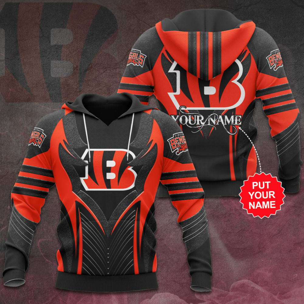 Personalized Cincinnati Bengals 3D   Hoodie, Best Gift For Men And Women