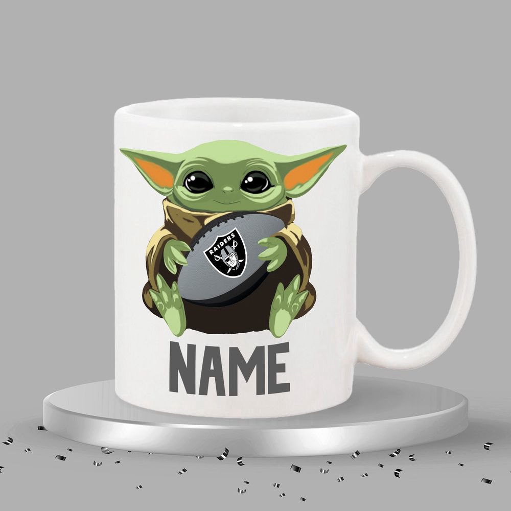 Personalized Grogu AKA, (Baby Yoda) Mug Raider Theme