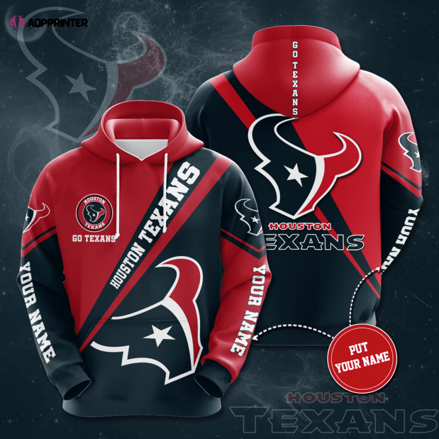 Personalized Houston Texans 3D Hoodie, Gift For Men And Women