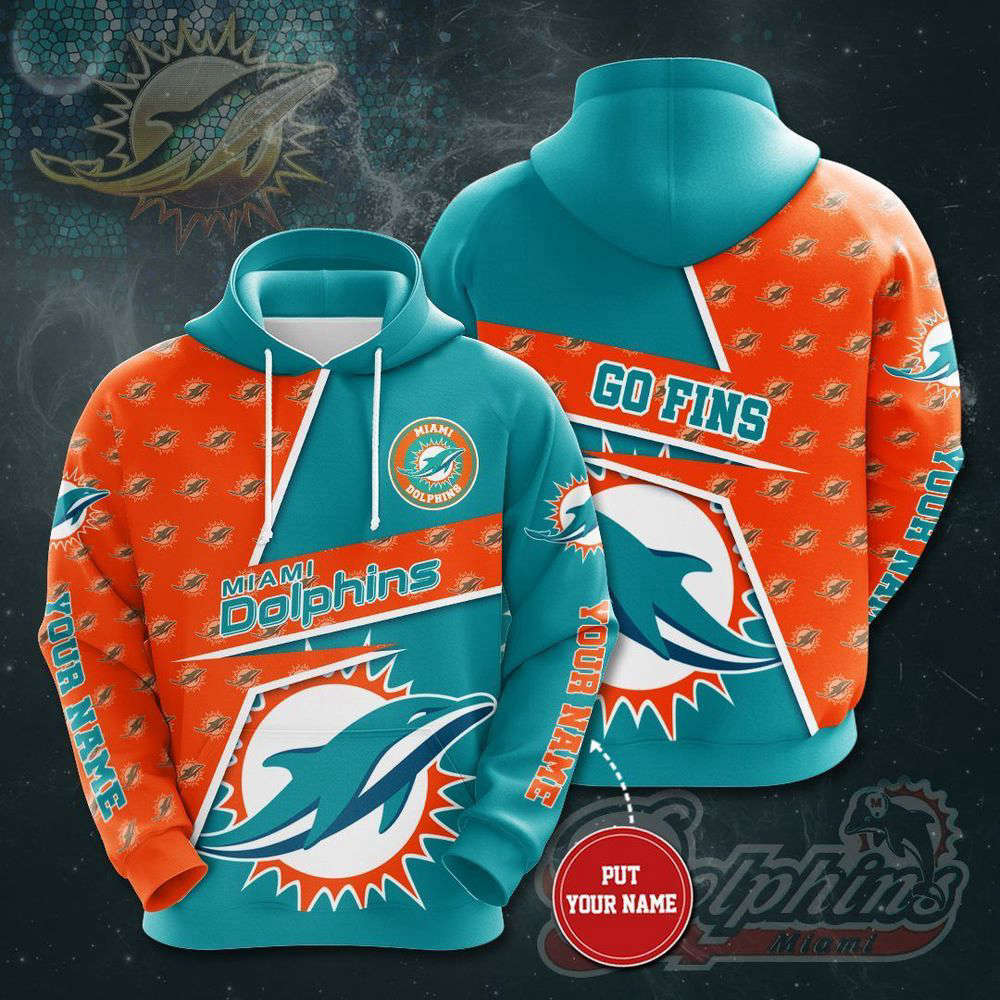 Personalized Miami Dolphins 3D Hoodie, Best Gift For Men And Women