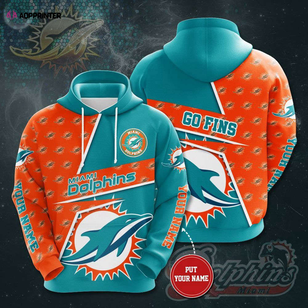 Personalized Miami Dolphins 3D Hoodie, Best Gift For Men And Women