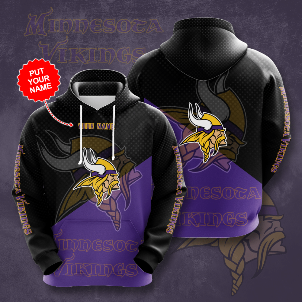 Personalized Minnesota Vikings 3D Hoodie, Best Gift For Men And Women