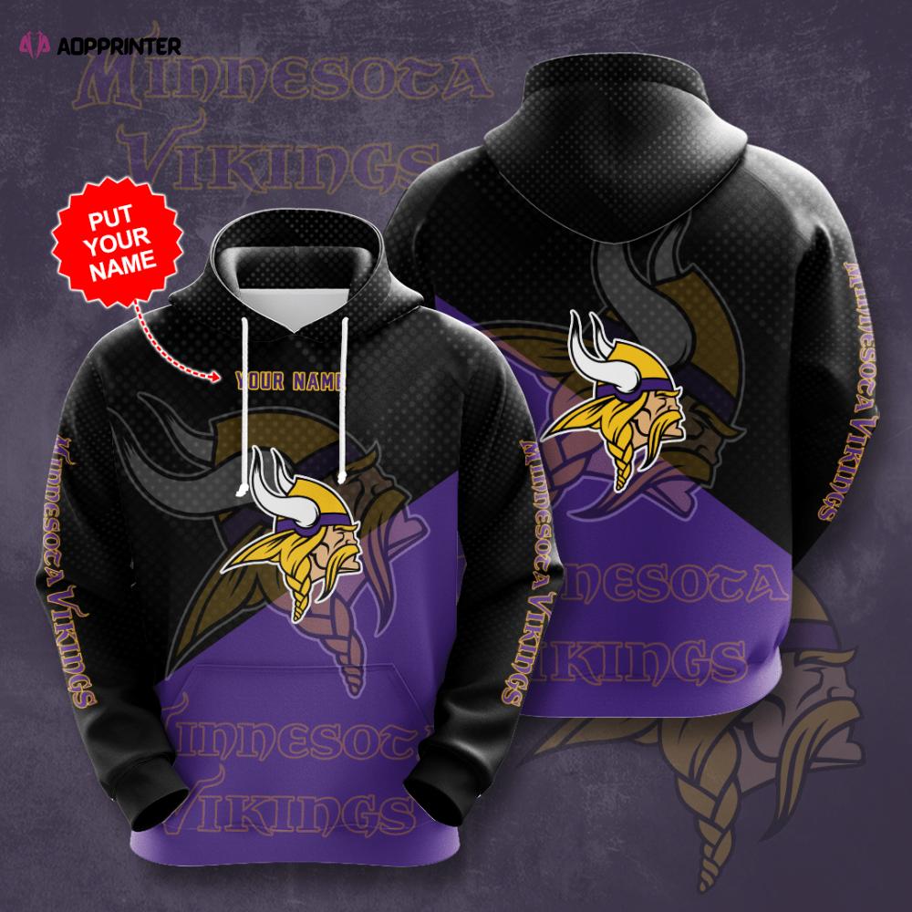 Personalized Minnesota Vikings 3D Hoodie, Best Gift For Men And Women