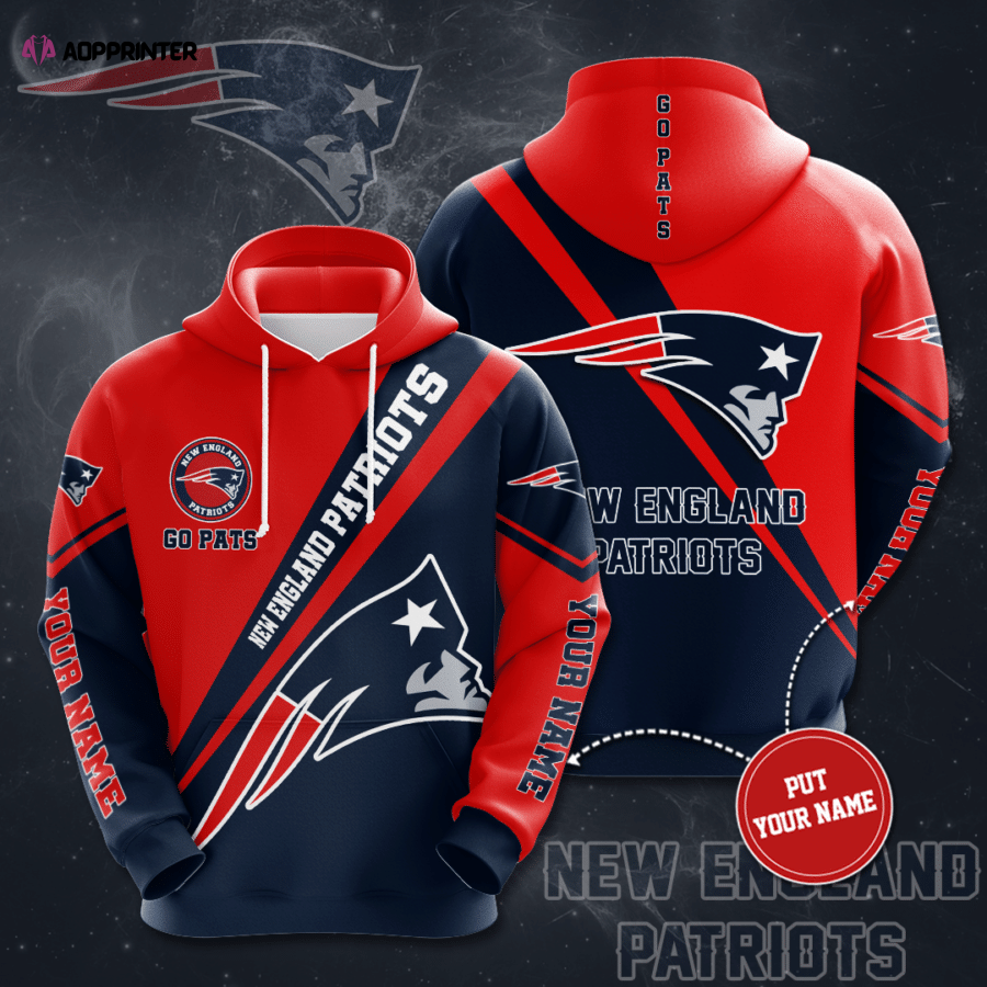 Personalized New England Patriots 3D Hoodie, Best Gift For Men And Women