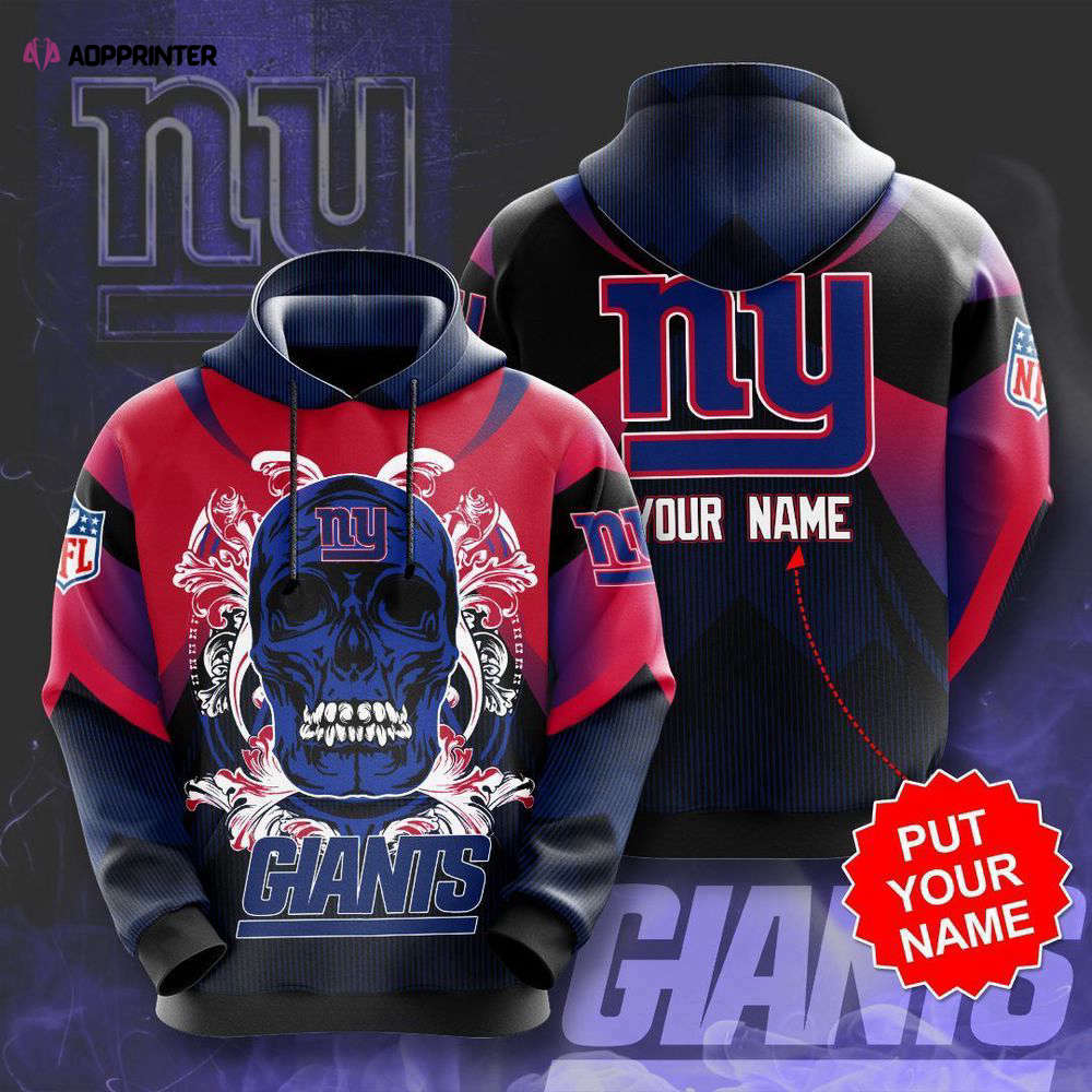 Personalized New York Giants 3D Hoodie, Best Gift For Men And Women