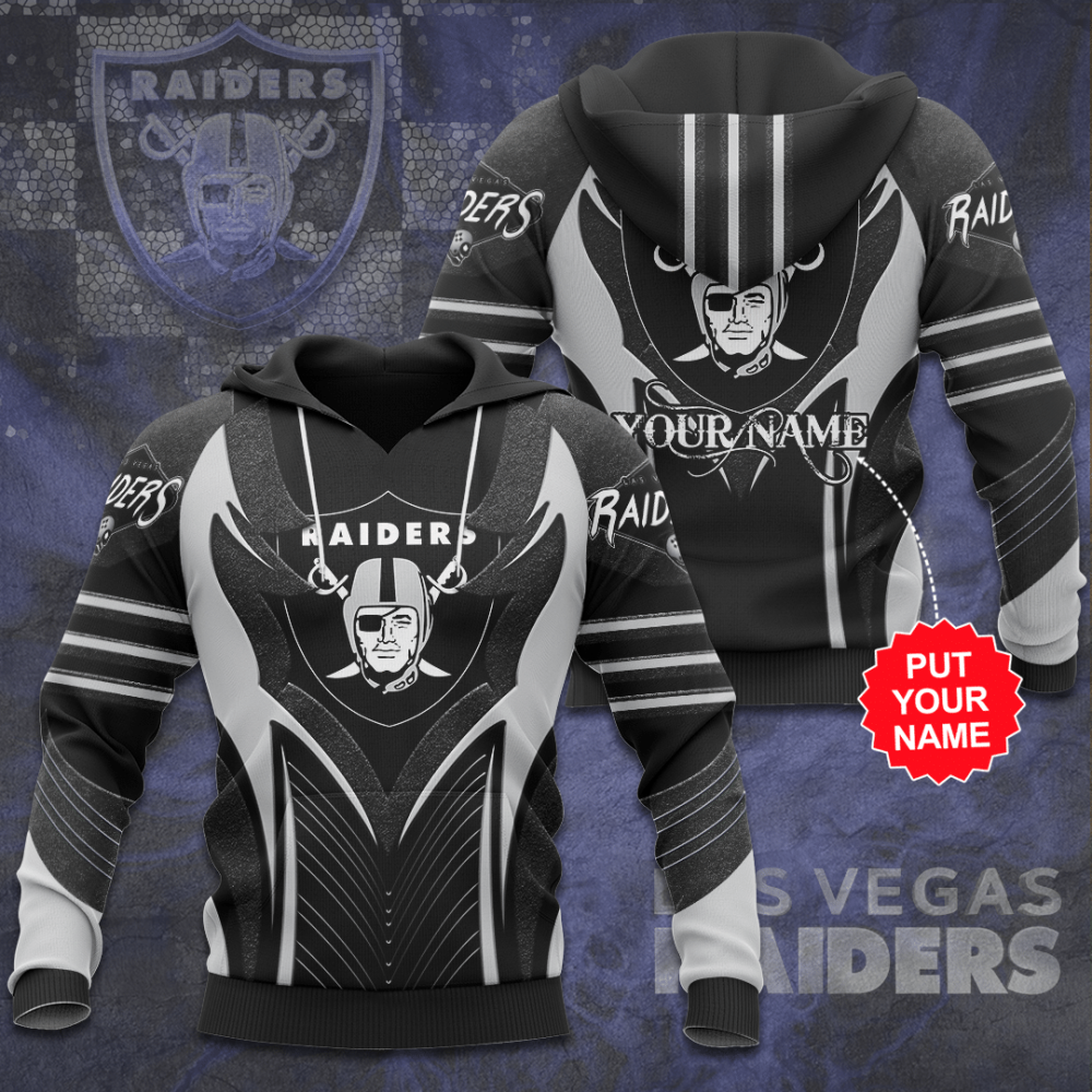 Personalized Oakland Raiders 3D Hoodie, Gift For Men And Women