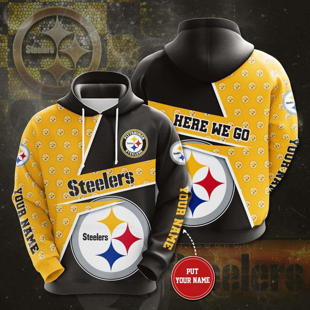 Personalized Pittsburgh Steelers 3D Hoodie, Best Gift For Men And Women