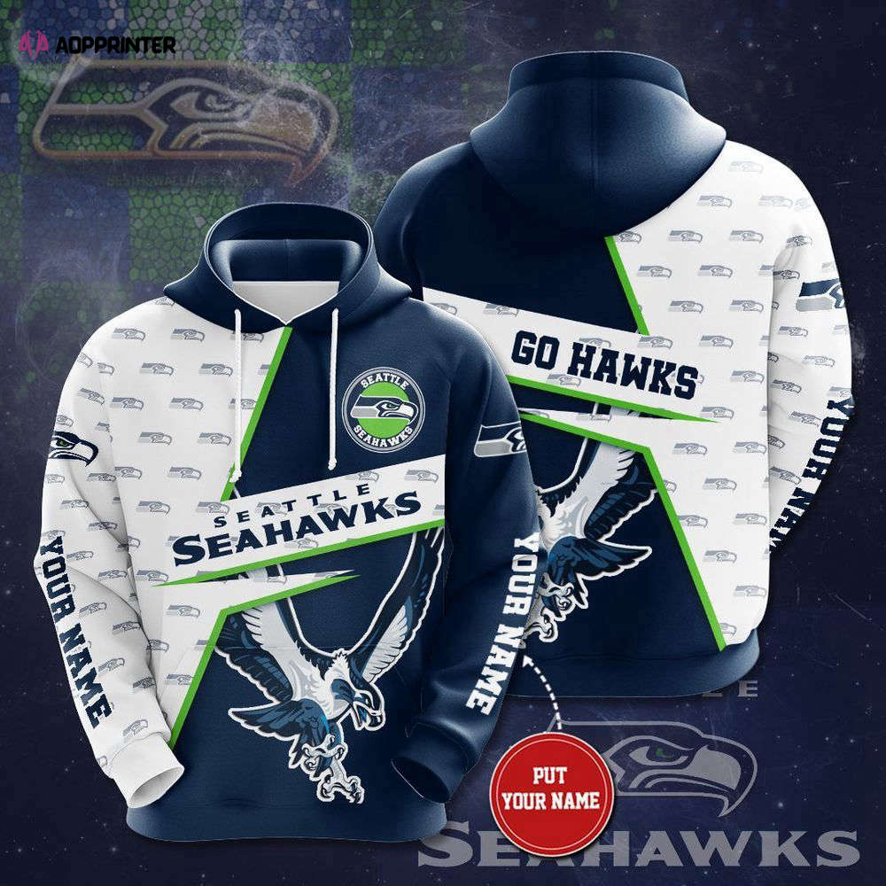 Personalized Seattle Seahawks 3D Hoodie, Best Gift For Men And Women