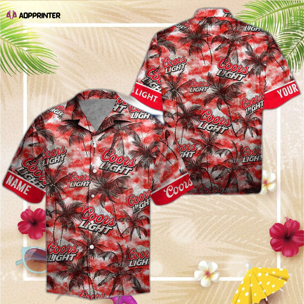 Personalized Tropical Basic Budweiser Beer Hawaiian Shirt For Men Women