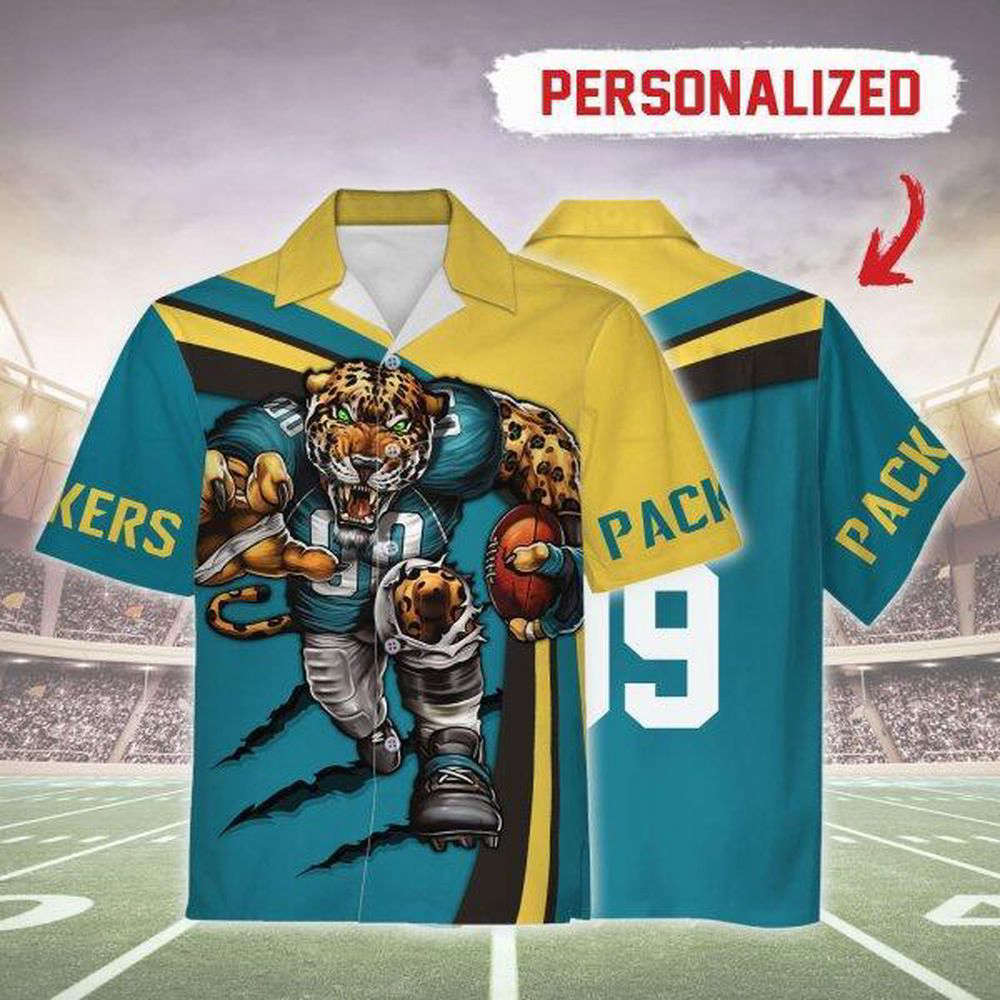 Personalized Unisex Hawaiian Shirt Jacksonville Jaguars Football Team 3D Apparel For Men Women