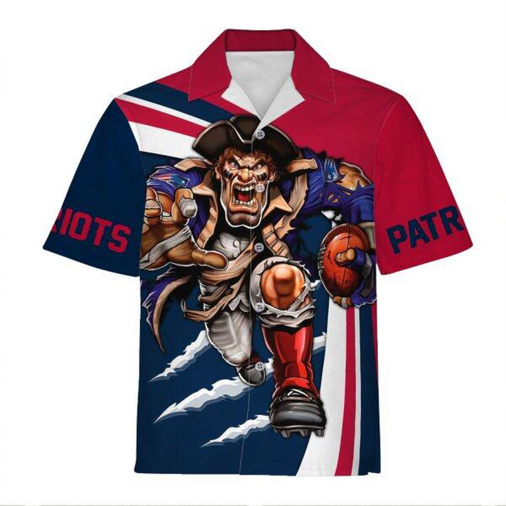 Personalized Unisex Hawaiian Shirt New England Patriots Football Team 3D Apparel For Men Women