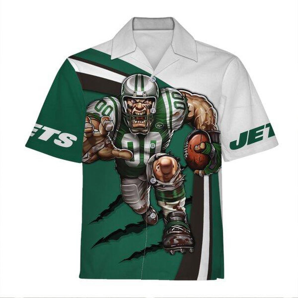 Personalized Unisex Hawaiian Shirt New York Jets Football Team 3D Apparel For Men Women