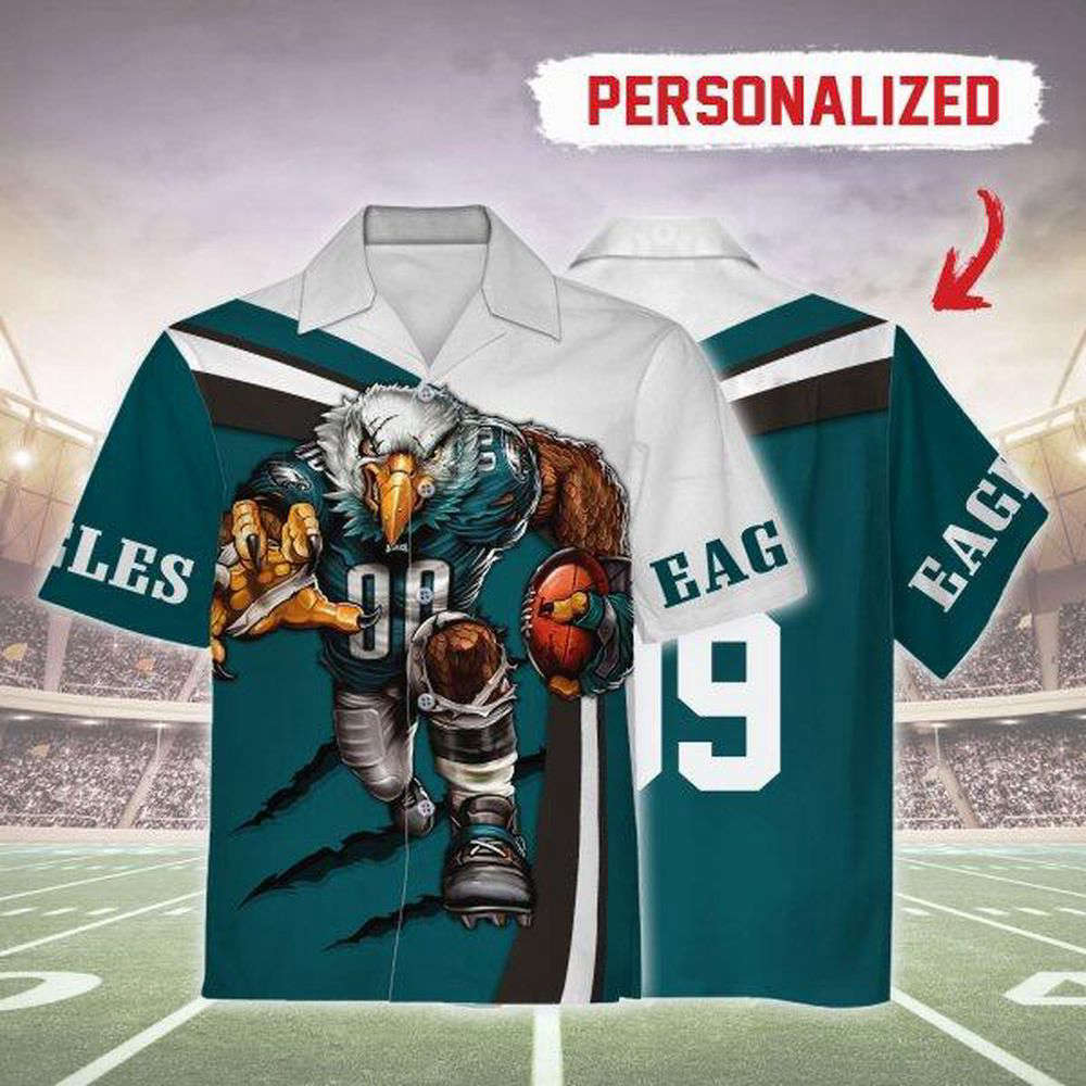 Personalized Unisex Hawaiian Shirt Philadelphia Eagles Football Team 3D Apparel For Men Women