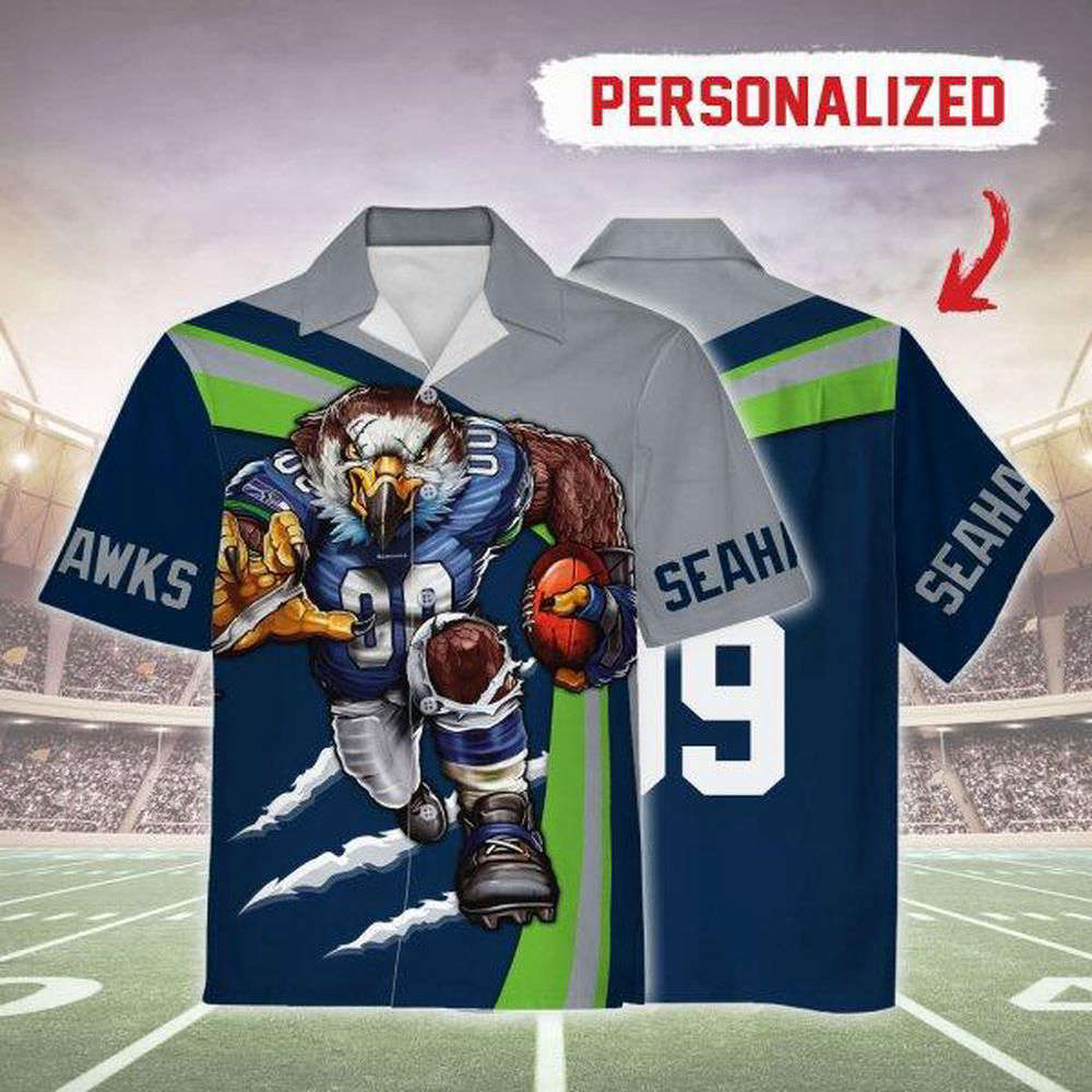 Personalized Unisex Hawaiian Shirt Seattle Seahawks Football Team 3D Apparel For Men Women