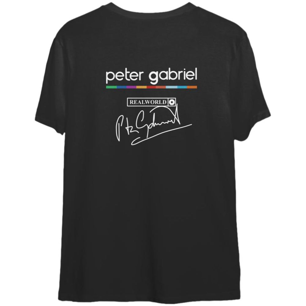 Peter Gabriel 73rd Anniversary 1950 to 2023 Signature  T-Shirt, For Men And Women   Double Sides