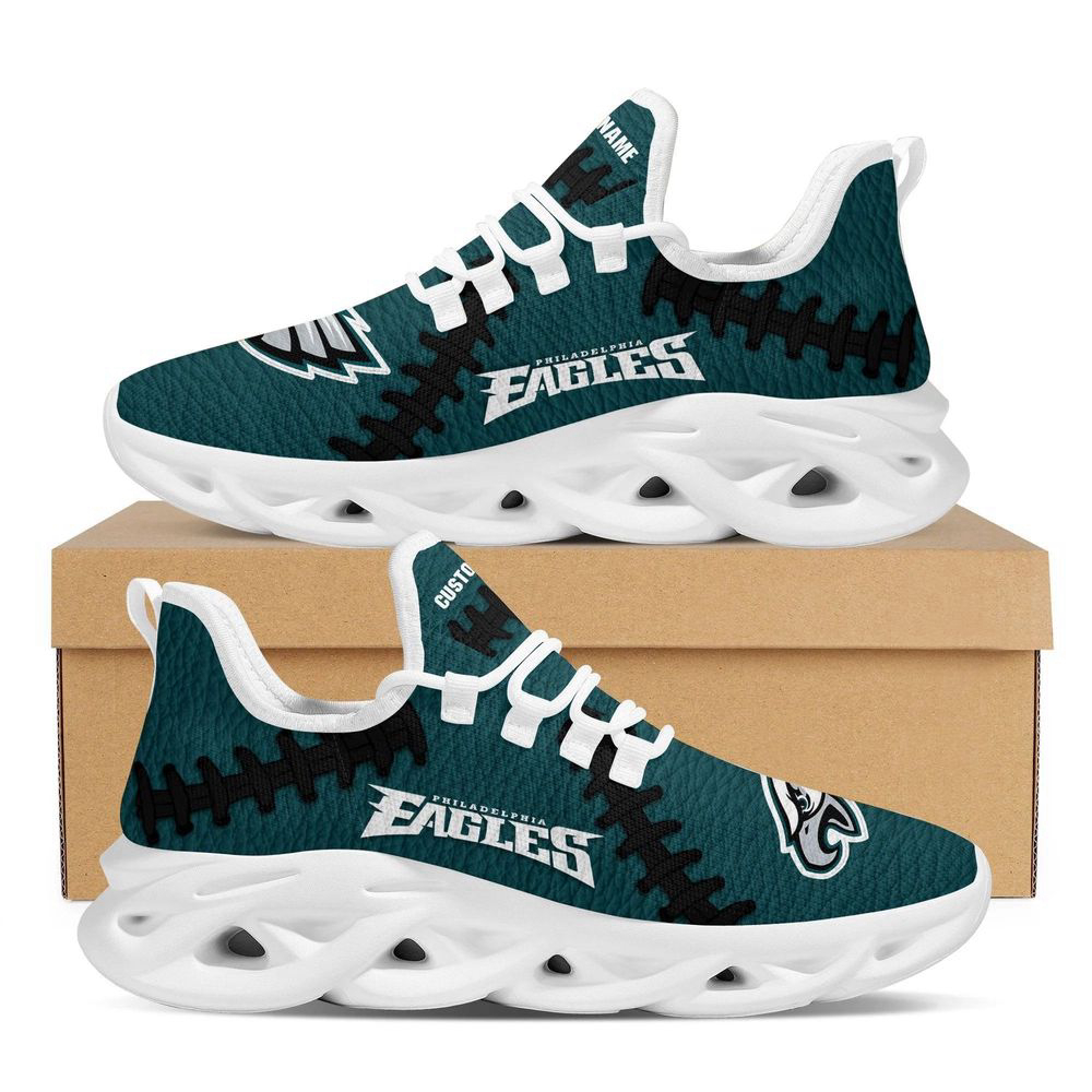 Philadelphia Eaglesfootball Leather Surface Design Trending Max Soul Shoes Custom Name For Men