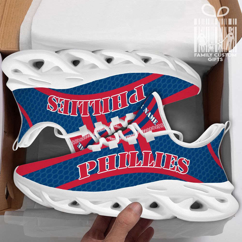 Philadelphia Phillies Custom Personalized Max Soul Sneakers Running Sport Shoes For Men Women