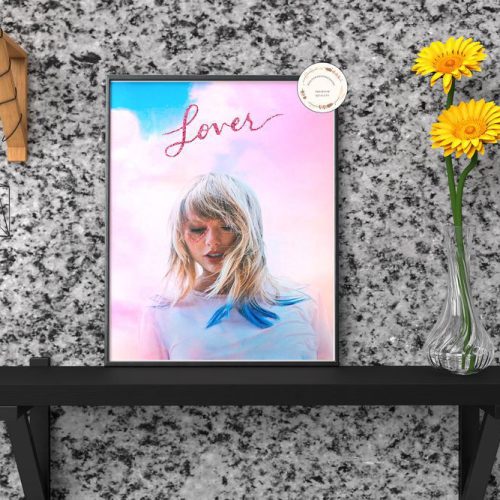 Pink Cover Album Taylorswift – Lover Music Album Cover Poster – Gift For Home Decoration