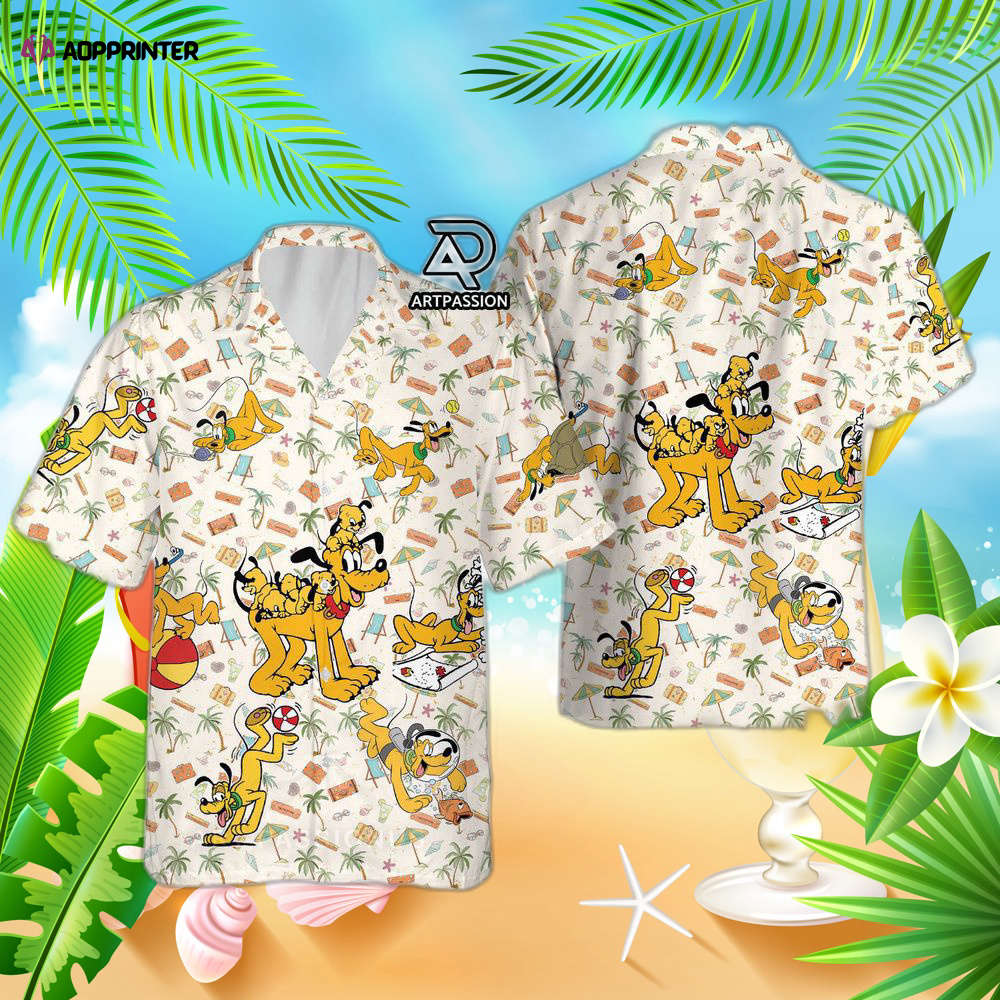 Mickey And Friends Hawaiian Shirt, Tropical Mickey Beach Hawaii Shirt, Disney Cruise Aloha Shirt, For Men Women