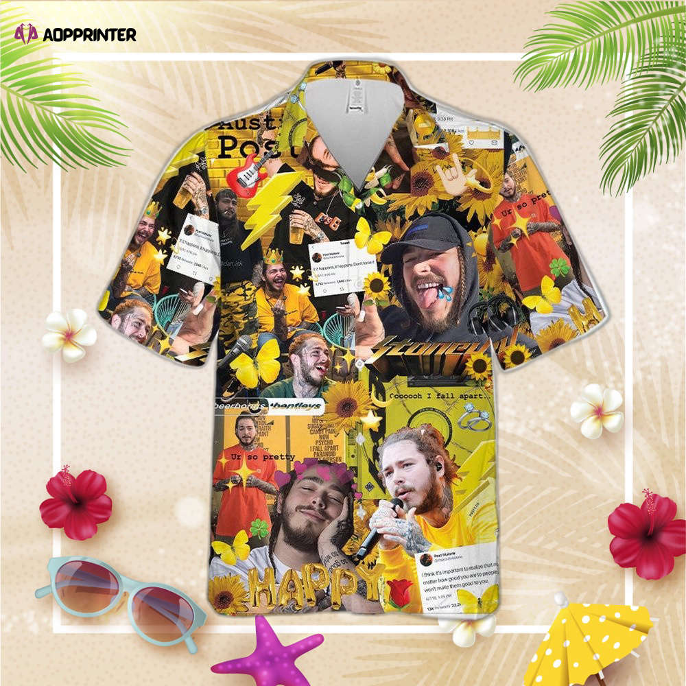 Post Malone Hawaiian Shirt, Gift For Men Women