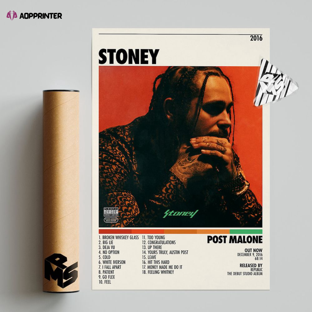 Post Malone Poster – Stoney Poster, Best Gift For Home Decoration