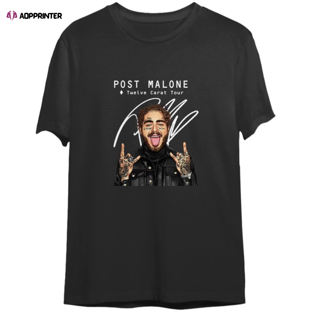 Post Malone Tour 2023 Double Sided Shirt, For Men And Women Aopprinter