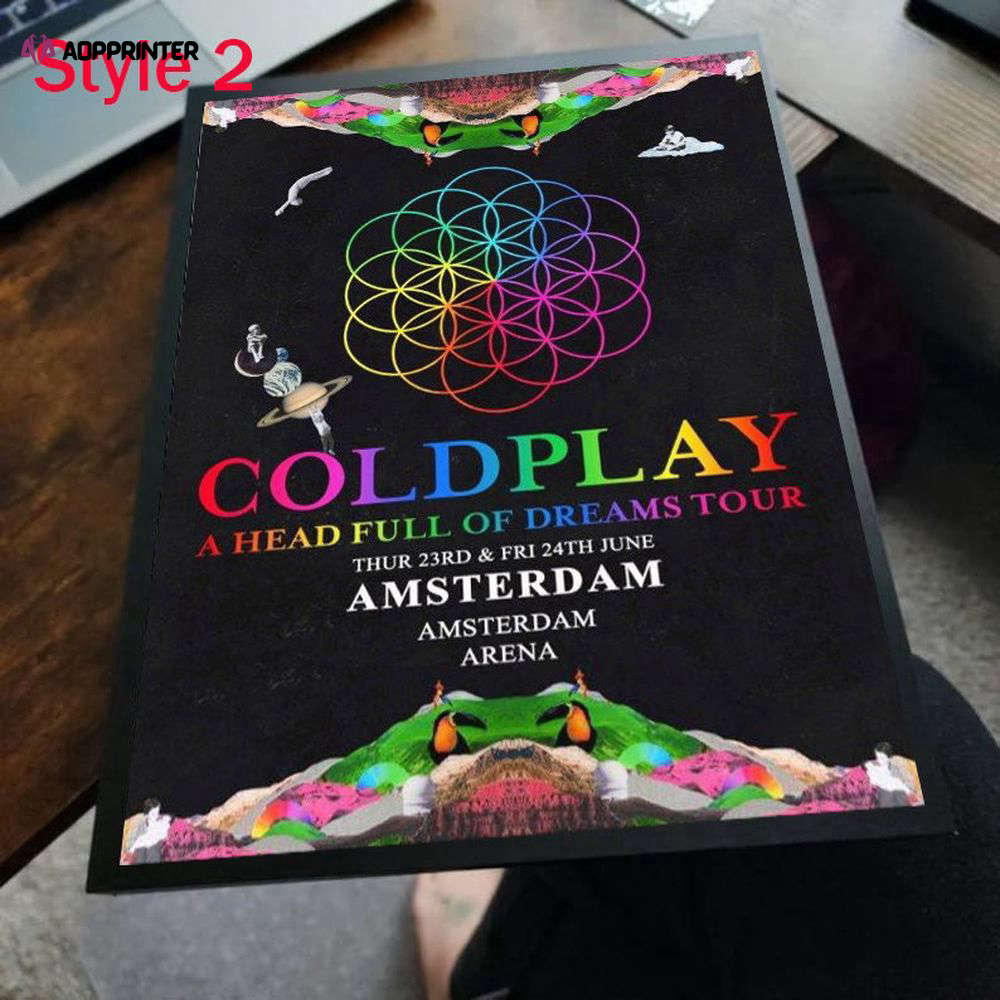 Poster Coldplay Gothenburg, SWE 2023 Music Of The Spheres Tour Poster – For Home Decoration