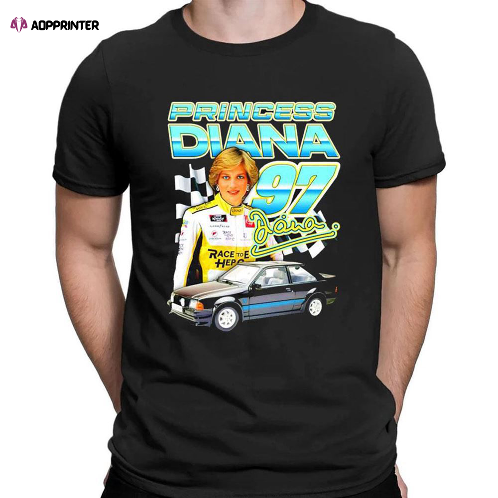 Princess Diana 97 Racing T-shirt For Men Women