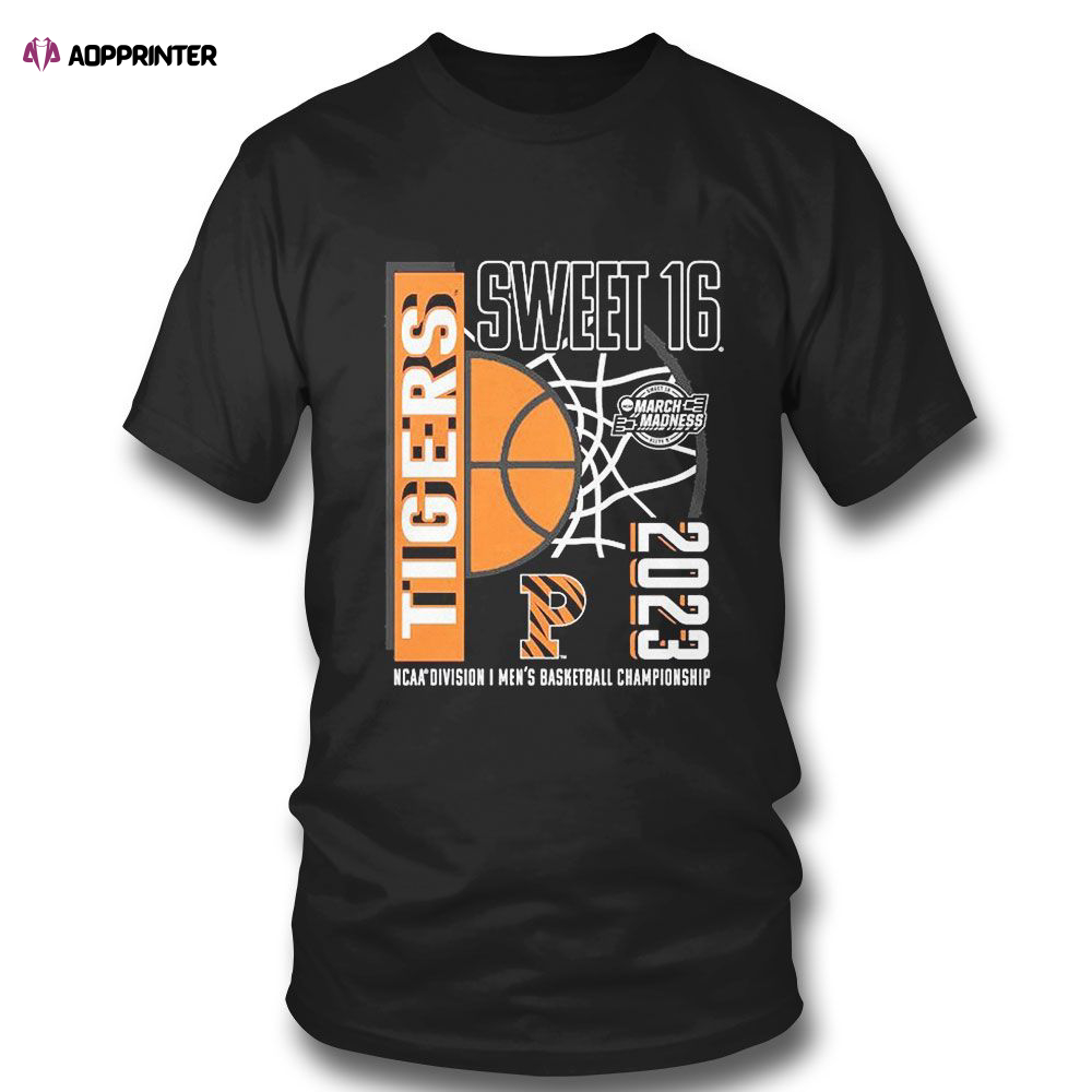 Princeton Tigers 2023 Ncaa Mens Basketball Tournament March Madness Sweet 16 T-shirt For Fans
