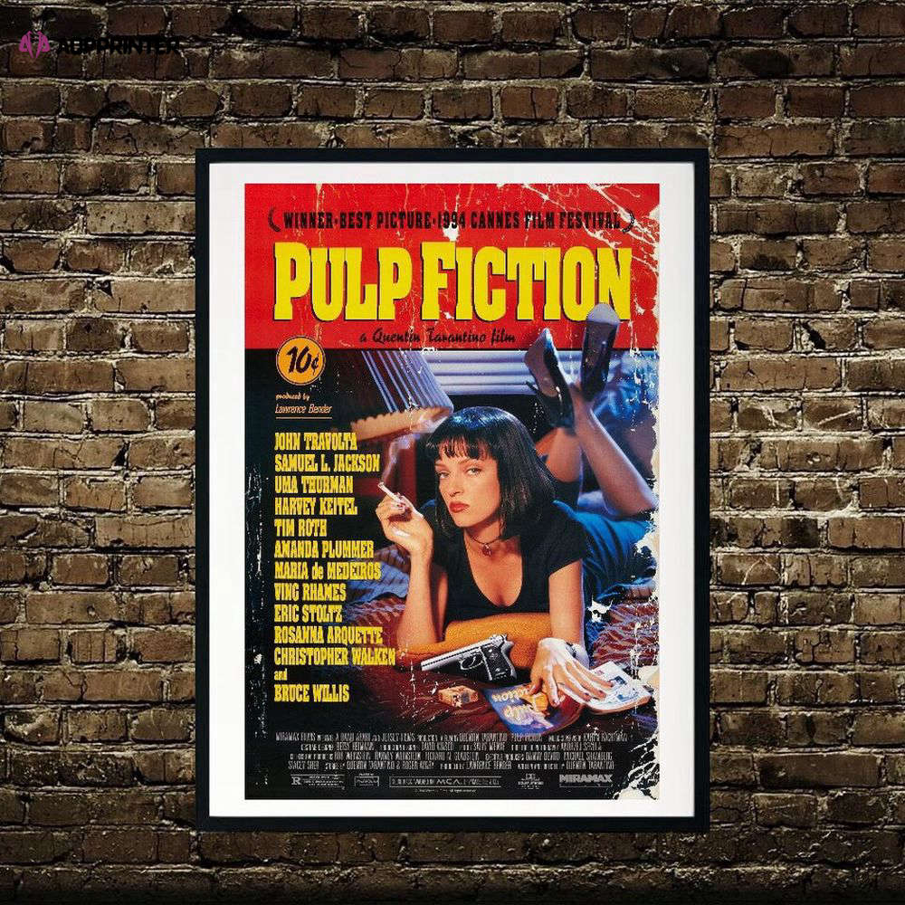 Pulp Fiction Movie Poster – Gift For Home Decoration, Wall Art